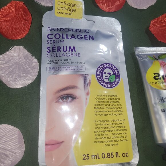 Collagen Serum Face Mask Sheet and Hand Cream - Picture 2 of 8